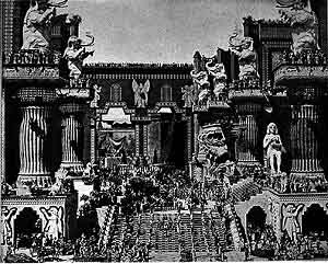 Babylon, from D.W. Griffith's Intolerance [1916]--public domain image