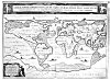 PLATE XVII. <i>A Conjectural Geography of the Translation of the Earth after the Deluge</i>.<br> (From <i>Arca Noë</i>, Athanasius Kircher, 1665).