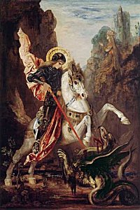 St. George and the Dragon, Gustave Moreau, late 19th Century