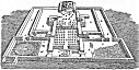 Fig. 35.--Roman Baths at Verdes, Loir-et-Cher, showing Labyrinth Mosaic. (From De Caumont's Abécédaire.)