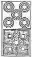 FIGS. 97 and 98.--Mazes by G. A. Boeckler, 1664.