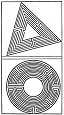 FIGS. 99 and 100.--Mazes by G. A. Boeckler, 1664.