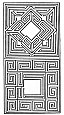 FIGS. 103 and 104.--Mazes by G. A. Boeckler, 1664.