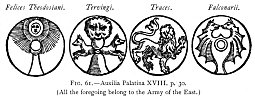 FIG. 61.--Auxilia Palatina XVIII. p. 30.<BR>
(All the foregoing belong to the Army of the East.)