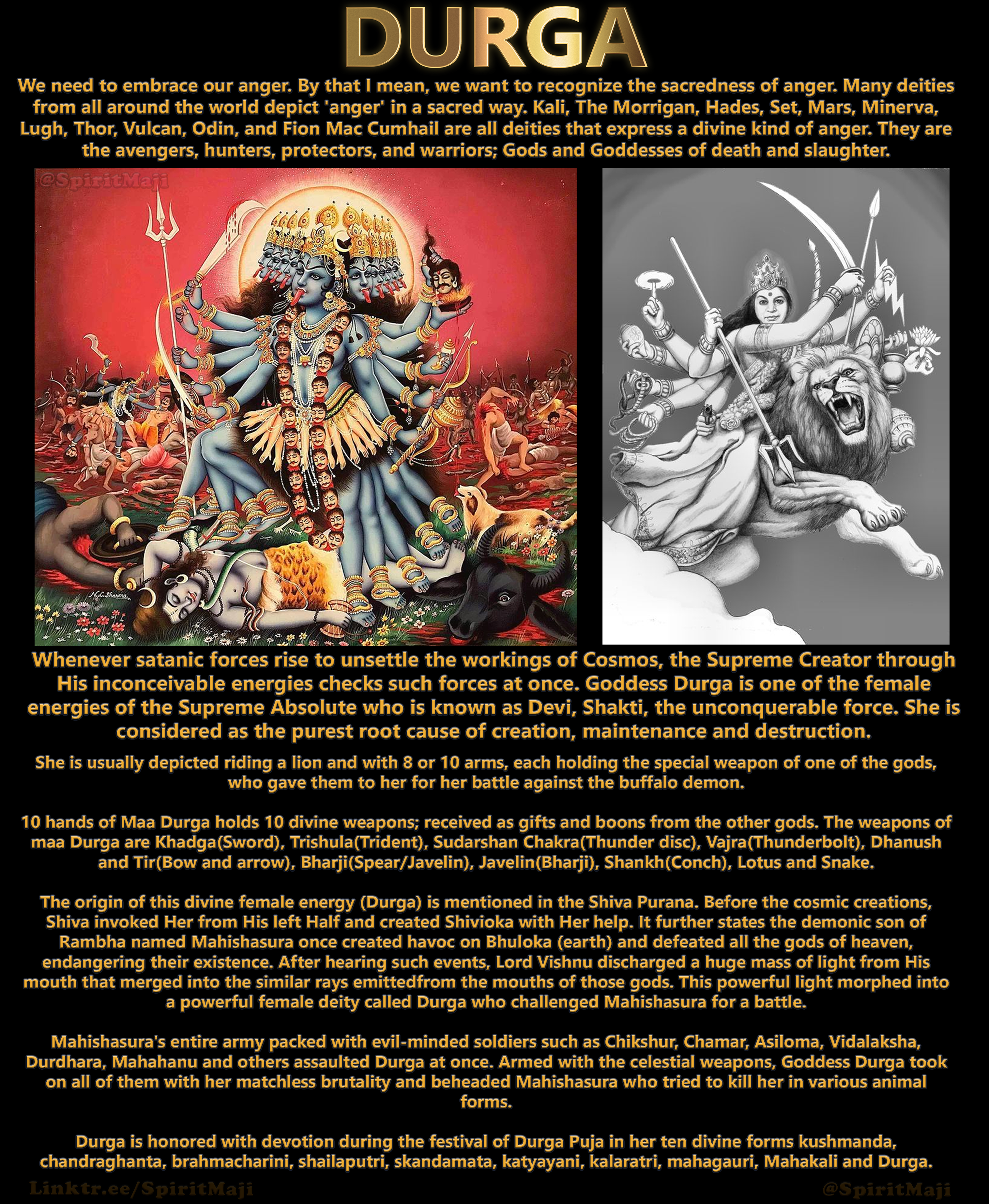 Durga with 10 arms-2 Durga with 10 arms-2