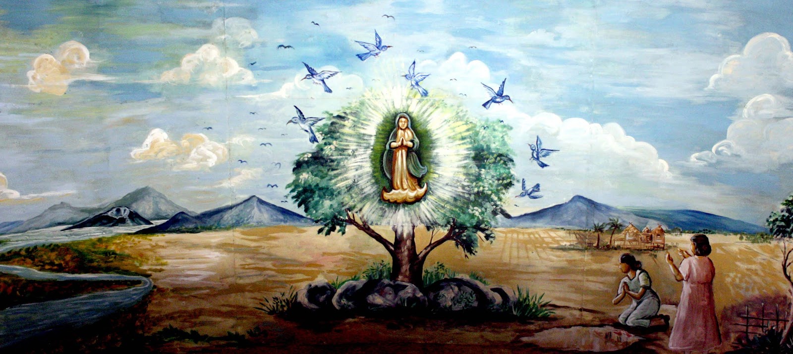 mother mary 7 blue birds